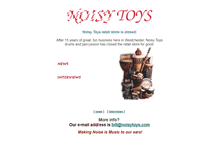 Tablet Screenshot of noisytoys.com